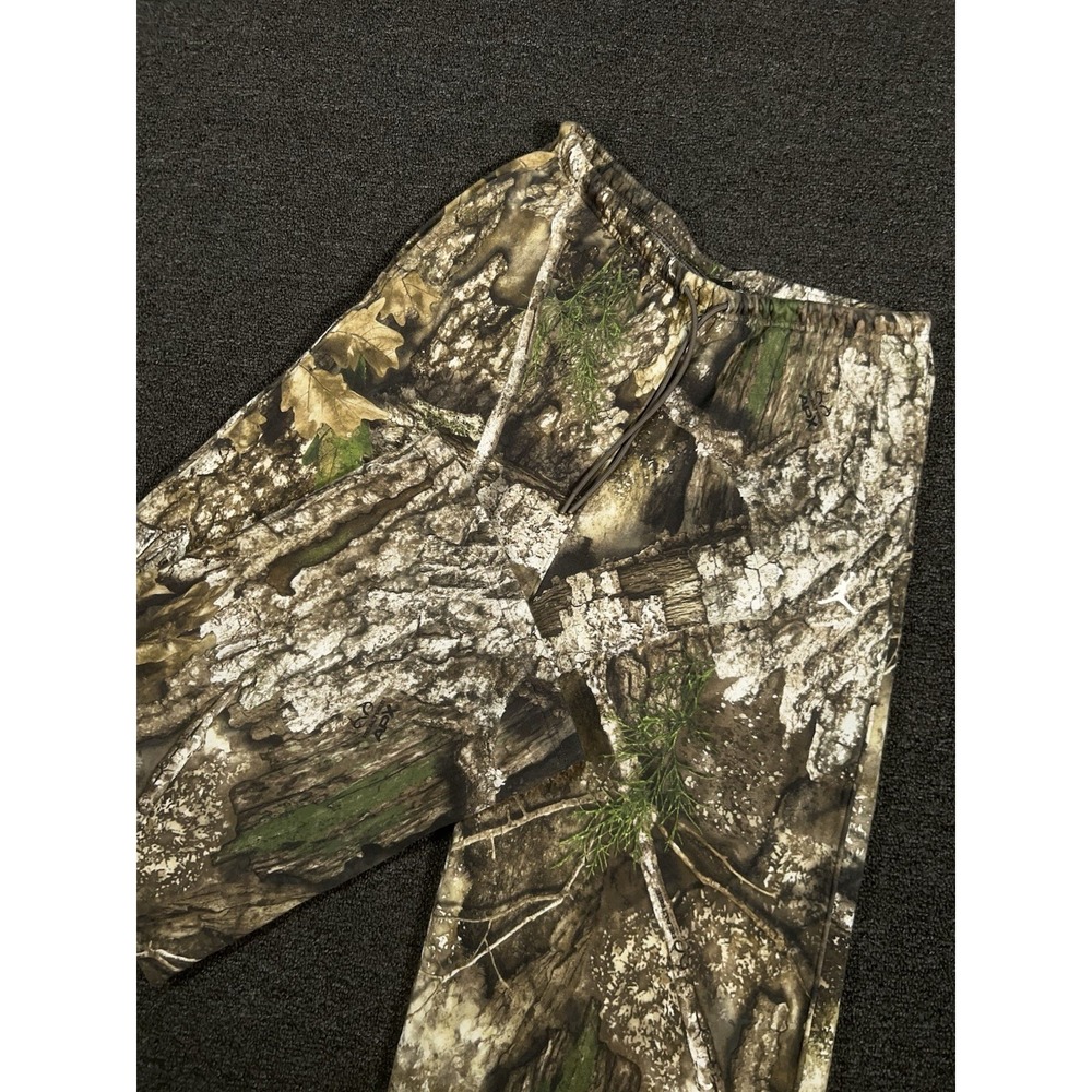 Nike Air Jordan Brooklyn Woven Realtree APX Pants Mens Medium Brown Drawstrings